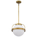 Nuvo Lighting - 60-7784 - One Light Pendant - Lakeshore - Natural Brass