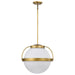 Nuvo Lighting - 60-7785 - One Light Pendant - Lakeshore - Natural Brass