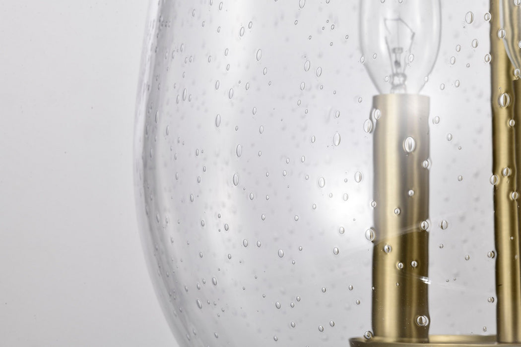 Nuvo Lighting - 60-7801 - Three Light Pendant - Boliver - Vintage Brass