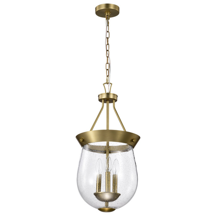 Nuvo Lighting - 60-7801 - Three Light Pendant - Boliver - Vintage Brass