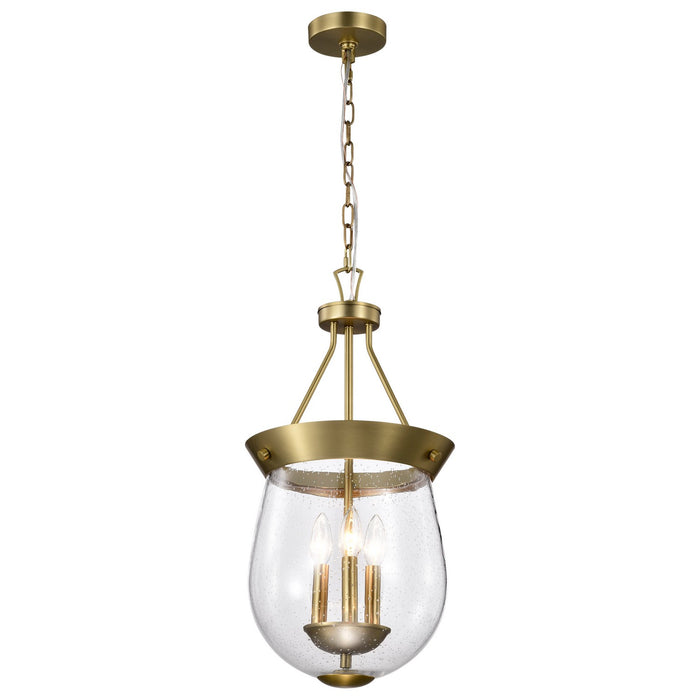Nuvo Lighting - 60-7801 - Three Light Pendant - Boliver - Vintage Brass