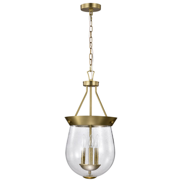Nuvo Lighting - 60-7801 - Three Light Pendant - Boliver - Vintage Brass