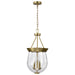 Nuvo Lighting - 60-7801 - Three Light Pendant - Boliver - Vintage Brass