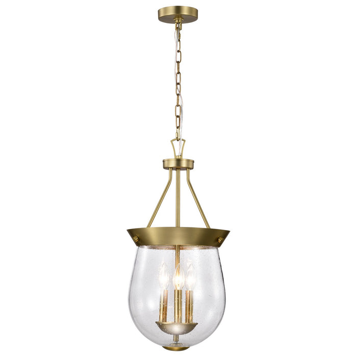 Nuvo Lighting - 60-7801 - Three Light Pendant - Boliver - Vintage Brass