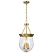 Nuvo Lighting - 60-7801 - Three Light Pendant - Boliver - Vintage Brass