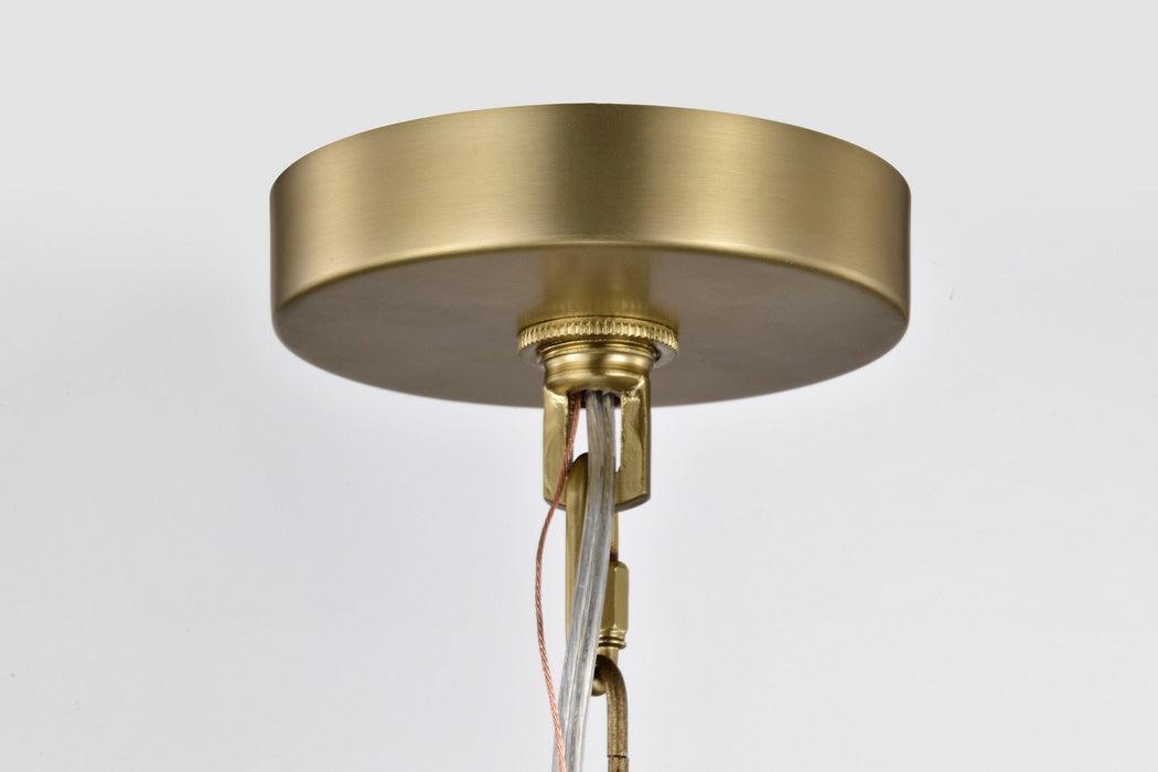 Nuvo Lighting - 60-7801 - Three Light Pendant - Boliver - Vintage Brass