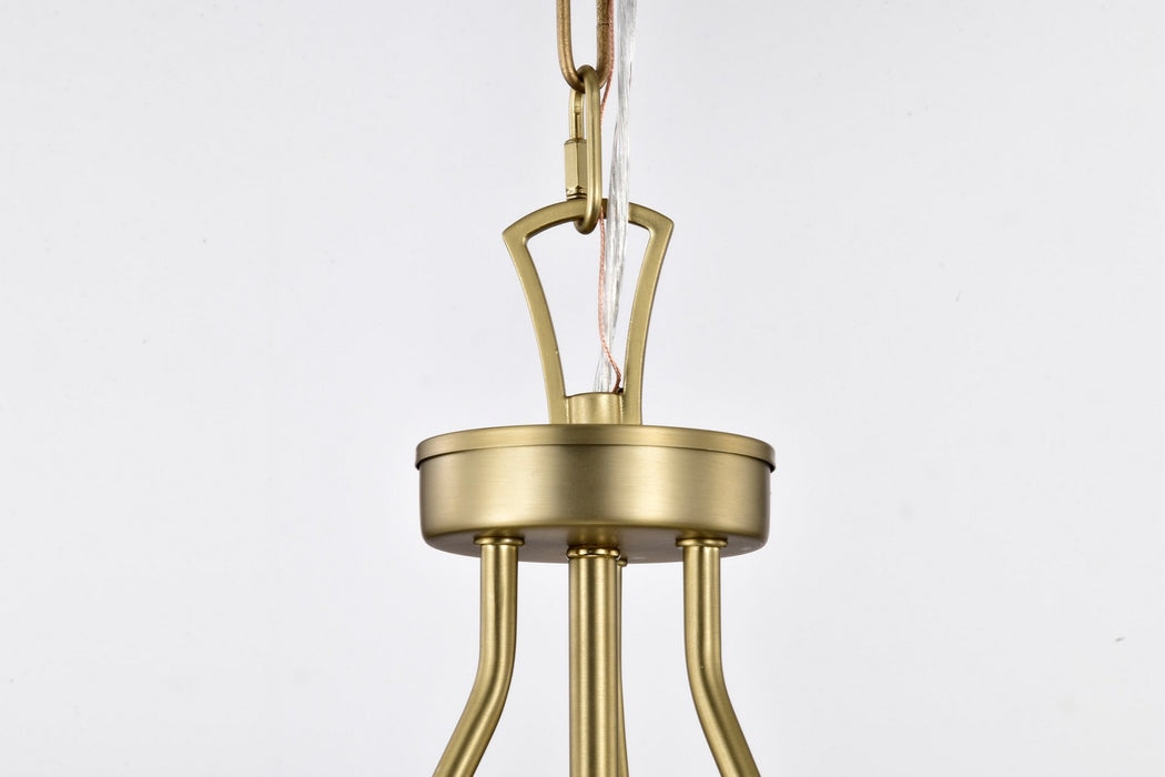 Nuvo Lighting - 60-7801 - Three Light Pendant - Boliver - Vintage Brass
