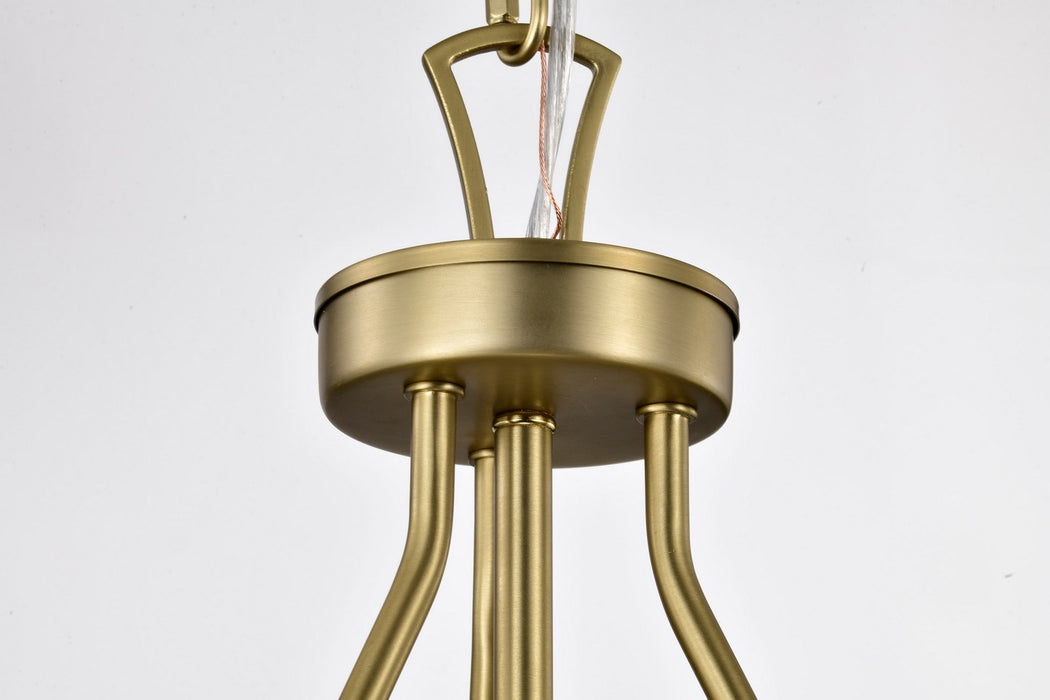 Nuvo Lighting - 60-7801 - Three Light Pendant - Boliver - Vintage Brass