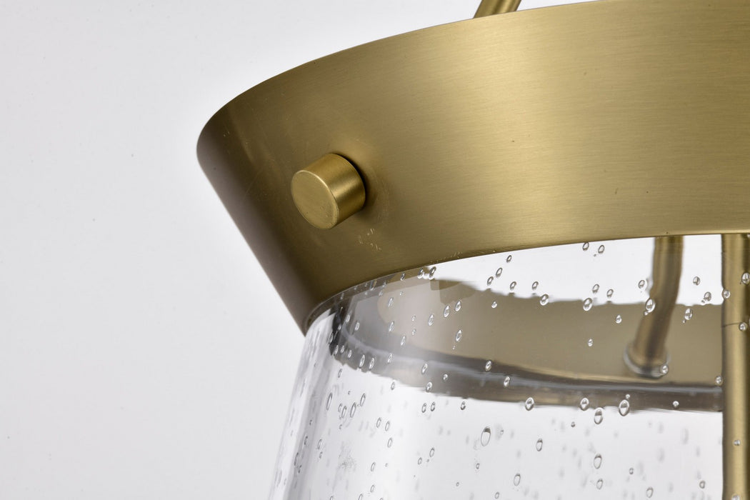 Nuvo Lighting - 60-7801 - Three Light Pendant - Boliver - Vintage Brass