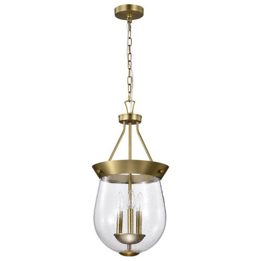 Nuvo Lighting - 60-7801 - Three Light Pendant - Boliver - Vintage Brass