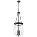 Nuvo Lighting - 60-7803 - Three Light Pendant - Boliver - Matte Black