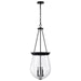 Nuvo Lighting - 60-7803 - Three Light Pendant - Boliver - Matte Black