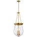 Nuvo Lighting - 60-7804 - Three Light Pendant - Boliver - Vintage Brass