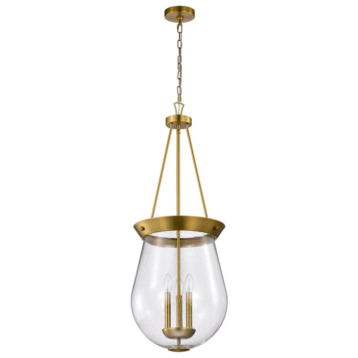 Nuvo Lighting - 60-7804 - Three Light Pendant - Boliver - Vintage Brass