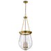 Nuvo Lighting - 60-7804 - Three Light Pendant - Boliver - Vintage Brass