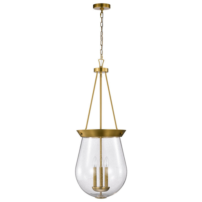 Nuvo Lighting - 60-7804 - Three Light Pendant - Boliver - Vintage Brass