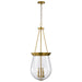 Nuvo Lighting - 60-7804 - Three Light Pendant - Boliver - Vintage Brass