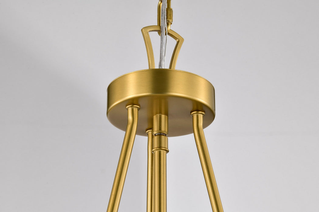 Nuvo Lighting - 60-7804 - Three Light Pendant - Boliver - Vintage Brass