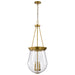 Nuvo Lighting - 60-7804 - Three Light Pendant - Boliver - Vintage Brass