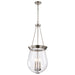 Nuvo Lighting - 60-7805 - Three Light Pendant - Boliver - Brushed Nickel