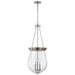 Nuvo Lighting - 60-7805 - Three Light Pendant - Boliver - Brushed Nickel