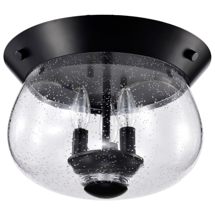 Nuvo Lighting - 60-7806 - Three Light Flush Mount - Boliver - Matte Black