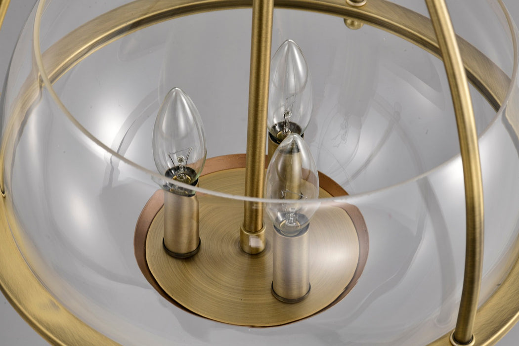 Nuvo Lighting - 60-7818 - Three Light Pendant - Amado - Vintage Brass