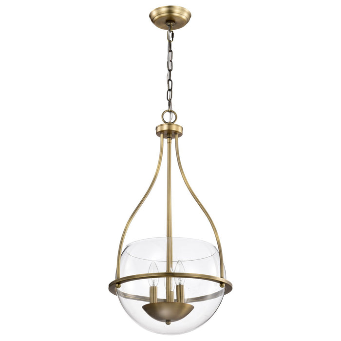 Nuvo Lighting - 60-7818 - Three Light Pendant - Amado - Vintage Brass