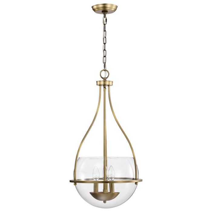 Nuvo Lighting - 60-7818 - Three Light Pendant - Amado - Vintage Brass