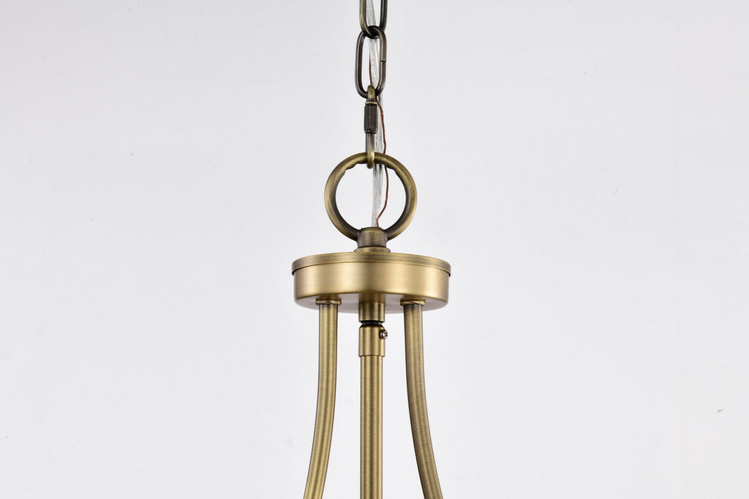 Nuvo Lighting - 60-7818 - Three Light Pendant - Amado - Vintage Brass