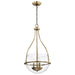 Nuvo Lighting - 60-7818 - Three Light Pendant - Amado - Vintage Brass