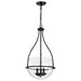 Nuvo Lighting - 60-7820 - Three Light Pendant - Amado - Matte Black