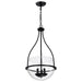 Nuvo Lighting - 60-7820 - Three Light Pendant - Amado - Matte Black