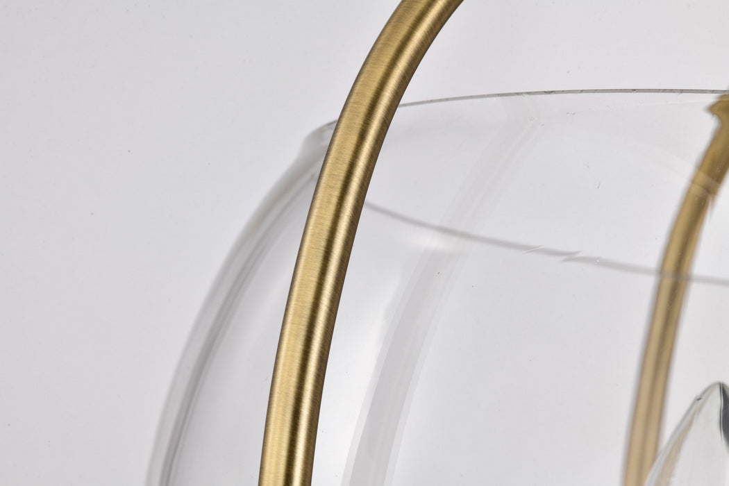 Nuvo Lighting - 60-7821 - Three Light Semi Flush Mount - Amado - Vintage Brass