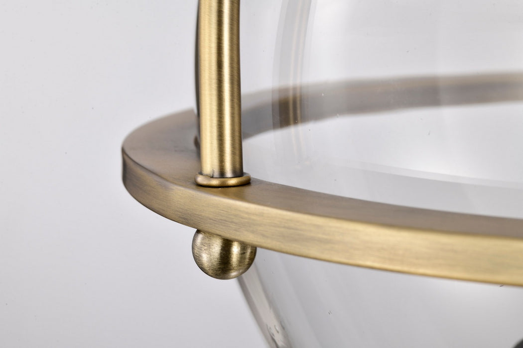 Nuvo Lighting - 60-7821 - Three Light Semi Flush Mount - Amado - Vintage Brass