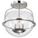Nuvo Lighting - 60-7822 - Three Light Semi Flush Mount - Amado - Polished Nickel