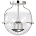 Nuvo Lighting - 60-7822 - Three Light Semi Flush Mount - Amado - Polished Nickel