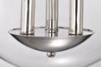 Nuvo Lighting - 60-7822 - Three Light Semi Flush Mount - Amado - Polished Nickel