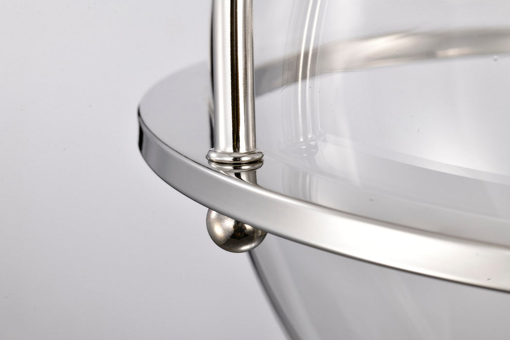 Nuvo Lighting - 60-7822 - Three Light Semi Flush Mount - Amado - Polished Nickel