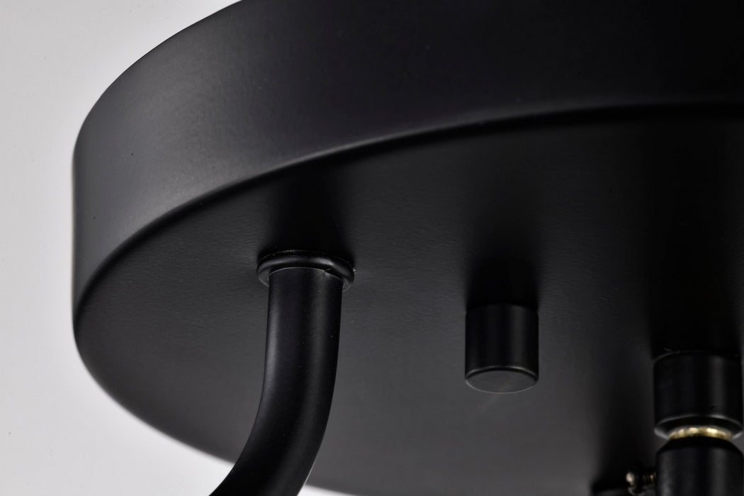 Nuvo Lighting - 60-7823 - Three Light Semi Flush Mount - Amado - Matte Black