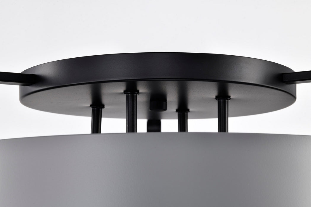 Nuvo Lighting - 60-7851 - Four Light Semi Flush Mount - Altos - Matte Gray