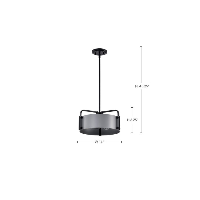 Nuvo Lighting - 60-7852 - Three Light Pendant - Altos - Matte Gray