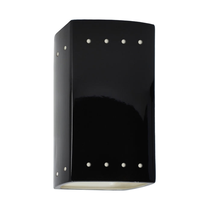 Justice Designs - CER-5925W-BKMT - LED Wall Sconce - Ambiance - Gloss Black with Matte White internal