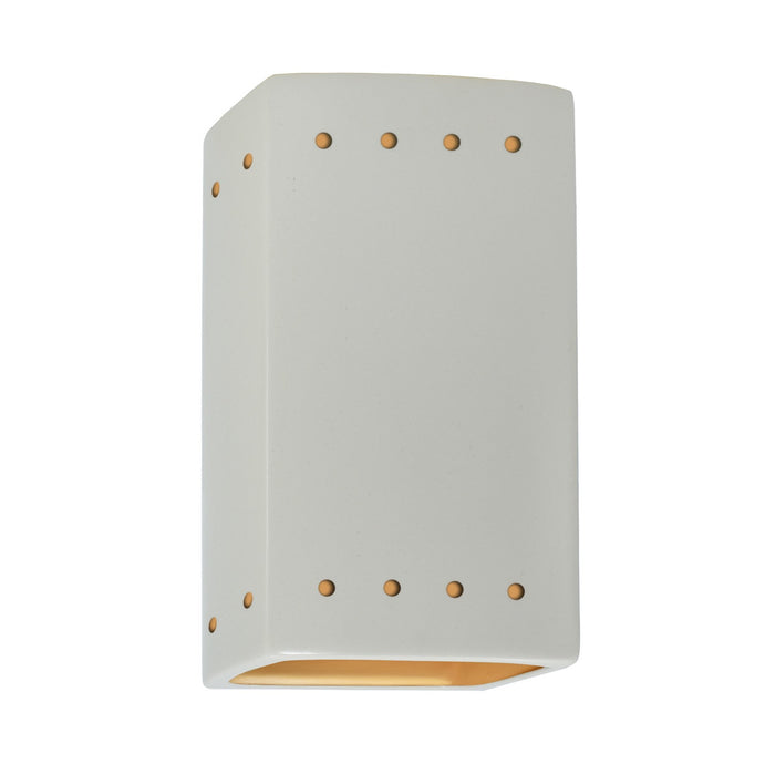 Justice Designs - CER-5925W-MTGD - LED Wall Sconce - Ambiance - Matte White with Champagne Gold internal