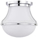 Nuvo Lighting - 60-7871 - One Light Flush Mount - Valdora - Polished Nickel