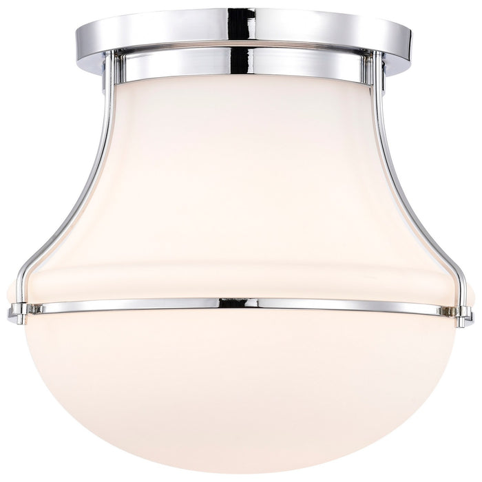 Nuvo Lighting - 60-7871 - One Light Flush Mount - Valdora - Polished Nickel