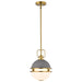 Nuvo Lighting - 60-7875 - One Light Pendant - Everton - Matte Gray