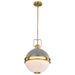 Nuvo Lighting - 60-7877 - Two Light Pendant - Everton - Matte Gray