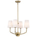 Nuvo Lighting - 60-7884 - Four Light Chandelier - Cordello - Vintage Brass