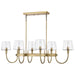 Nuvo Lighting - 60-7887 - Six Light Island Pendant - Brookside - Vintage Brass